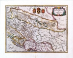 BLAEU, GUILIELMUS: KARTA SLAVONIJE, HRVATSKE, BOSNE I DIJELA DALMACIJE